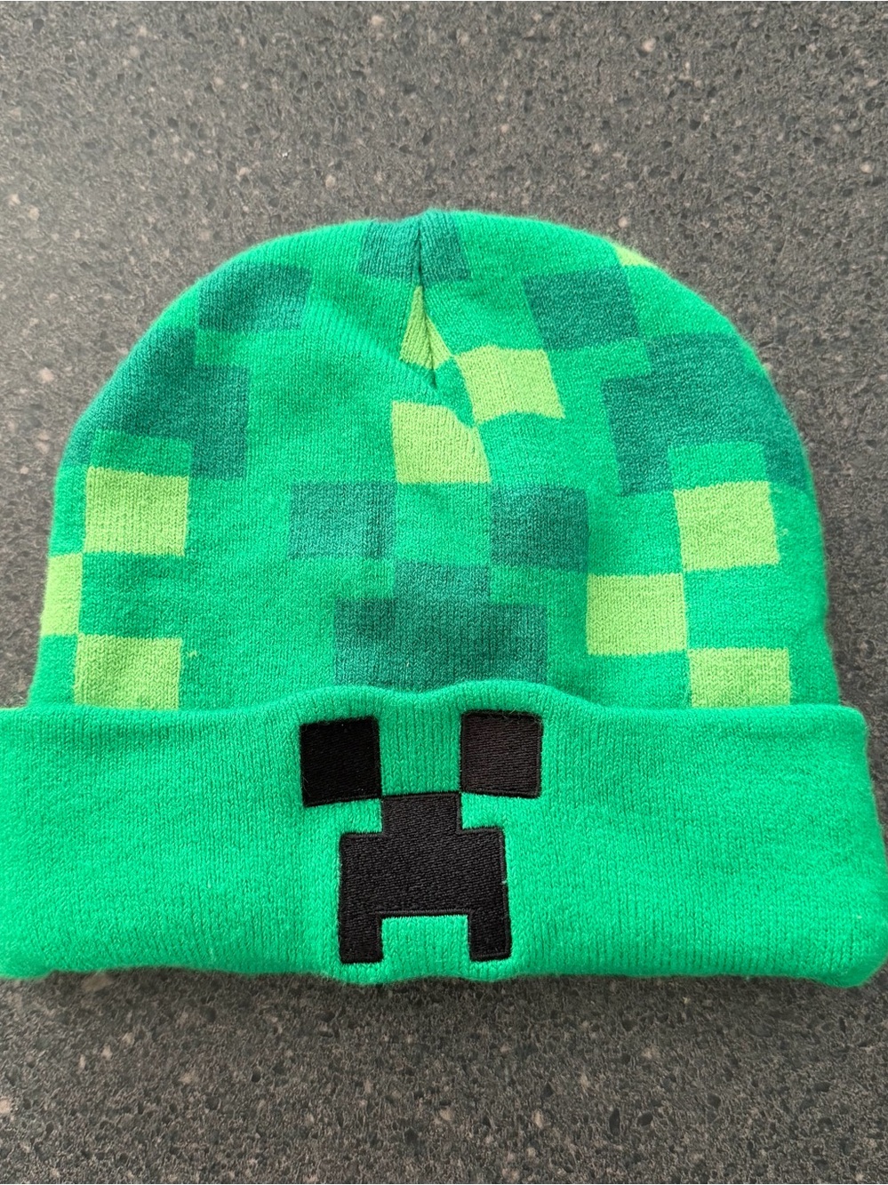 Official Minecraft Creeper Beanie Hat Green Pixel J!NX Winter Knit Cap